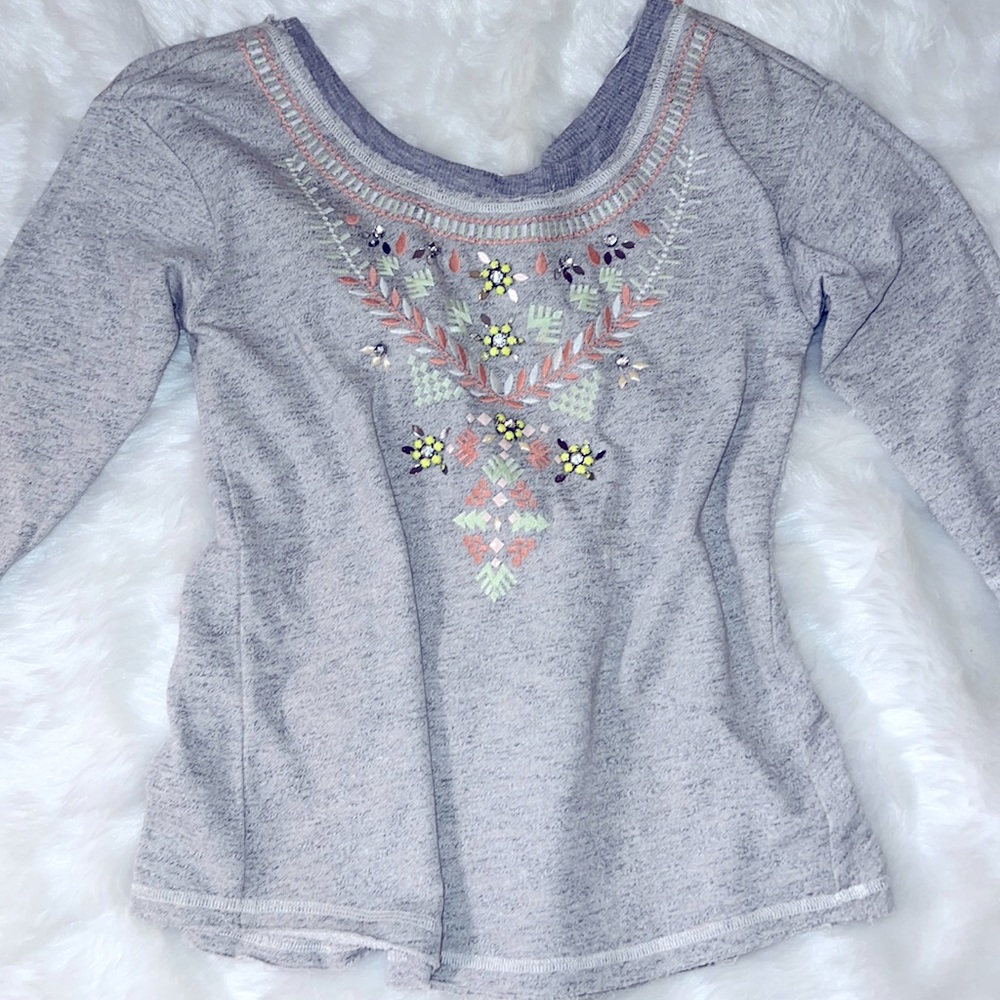 Miss Me embellished lounge sweatshirt